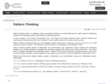 Tablet Screenshot of patternthinking.com